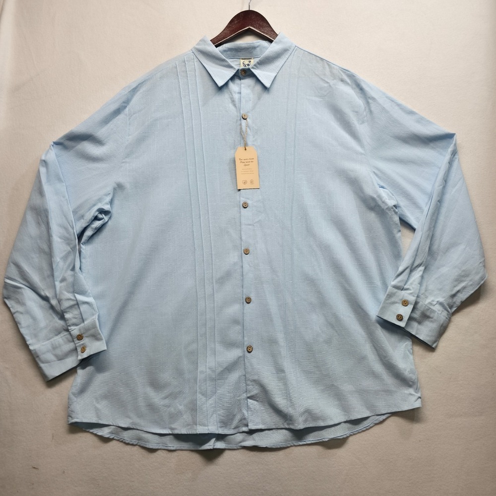 Hardaddy Blue Men's Long Sleeve Button Up Shirt Size 3XL NWT